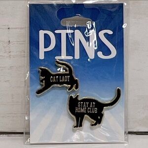 NEW Cat Lady Cat Enamel Pin Set PRICE FIRM